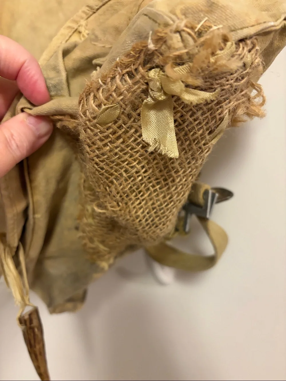 VINTAGE BACKPACK LACE & Rhinestone BOY SCOUTS Canvas